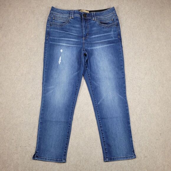 Democracy Denim - Democracy Ab Technology Jeans Womens 14 Distressed (Measured 34x26) B2536KEOOXX